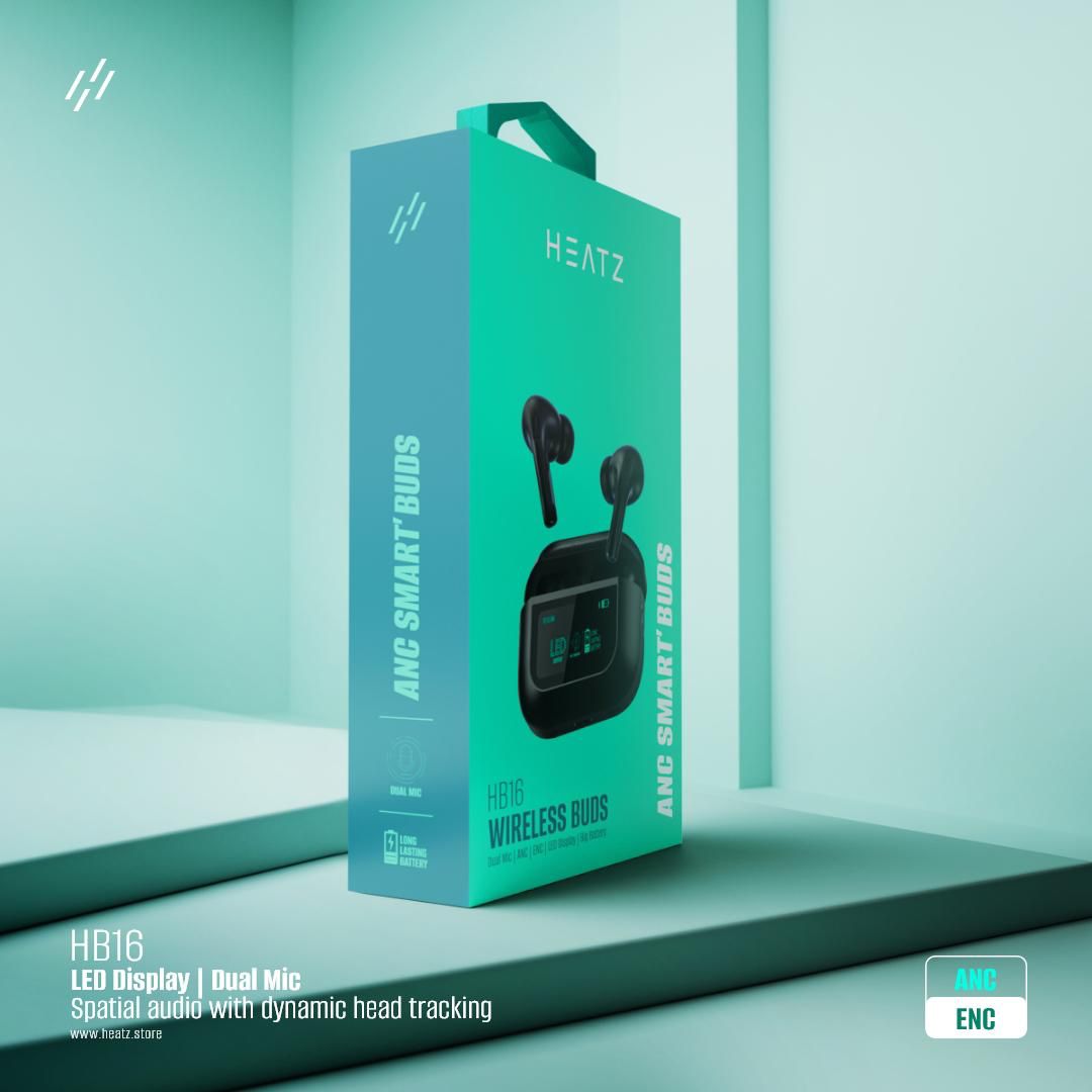 Heatz HB16: Earpods with ANC and ENC with spatial audio - Image 3