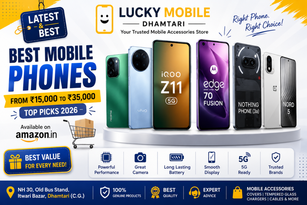 Best Mobile Phones from ₹15,000 to ₹35,000
