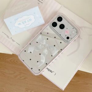Mirror Bow Pearl Phone Case