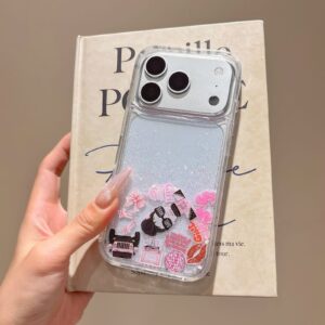 Glitter Sticker Liquid Phone Case