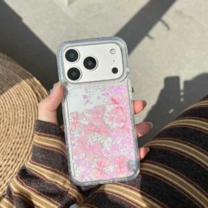 Pink Bow Glitter Phone Case