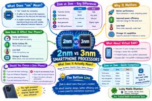 2nm vs 3nm smartphone processor explained with performance battery and AI comparison