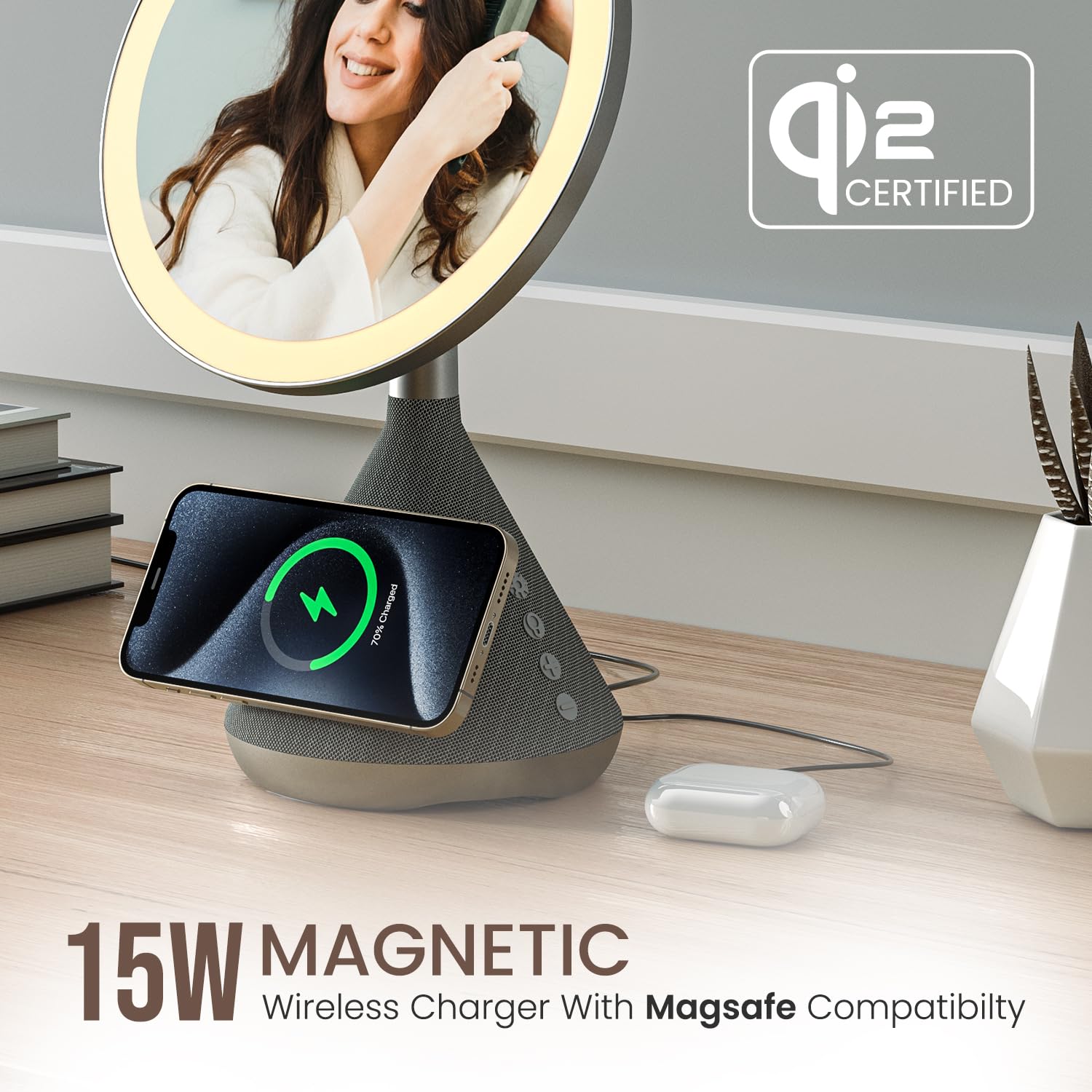 Portronics MOVO 3 in 1 Wireless Charger