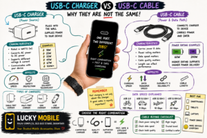 USB-C charger vs USB-C cable
